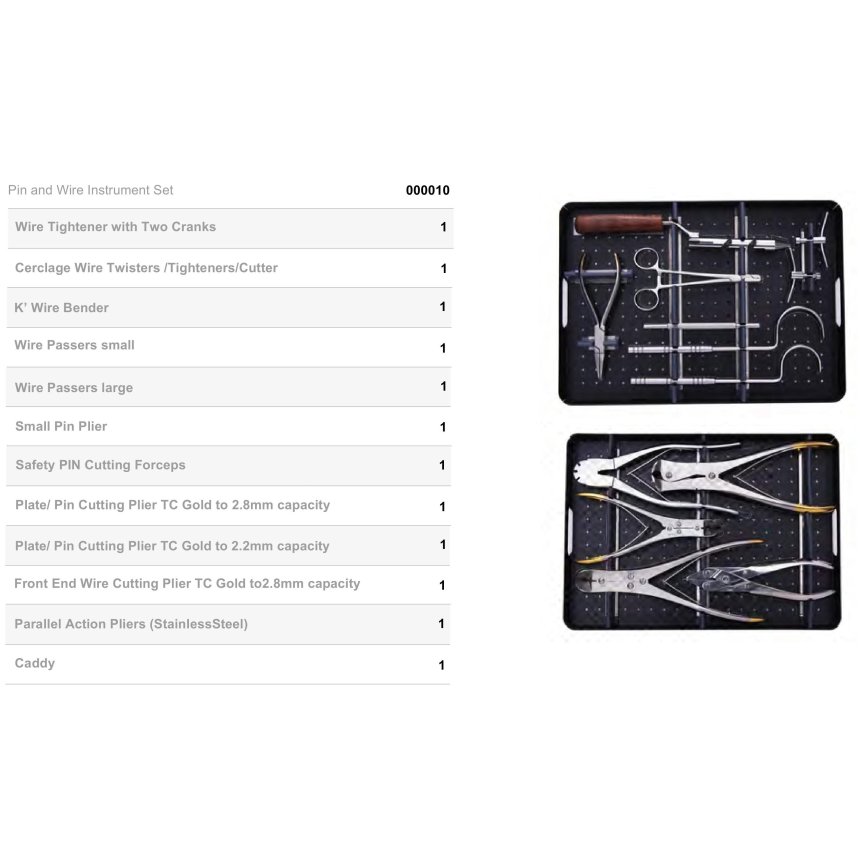 PIN AND WIRE INSTRUMENTS SET VTR-122