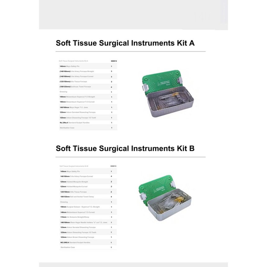 SOFT TISSUE INSTRUMENTS SET VTR-115