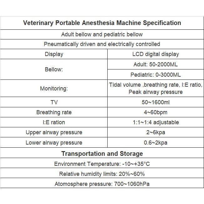 ANESTHESIA MACHINE WITH VENTILATOR VTR-015
