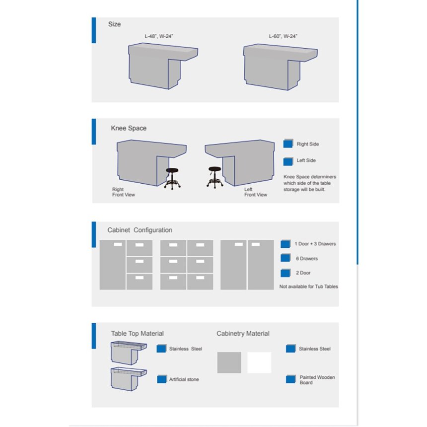 DENTAL SURGICAL TABLE VTR-085